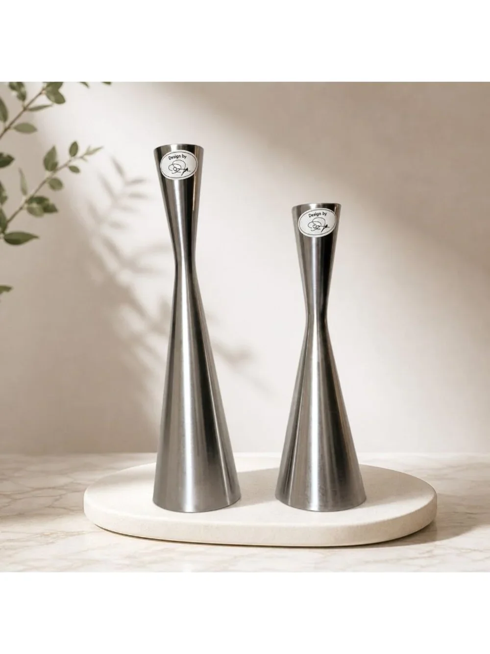 IKEA Gata Candlesticks Set Erika Pekkari Metal Taper Holders Scandinavian Modern